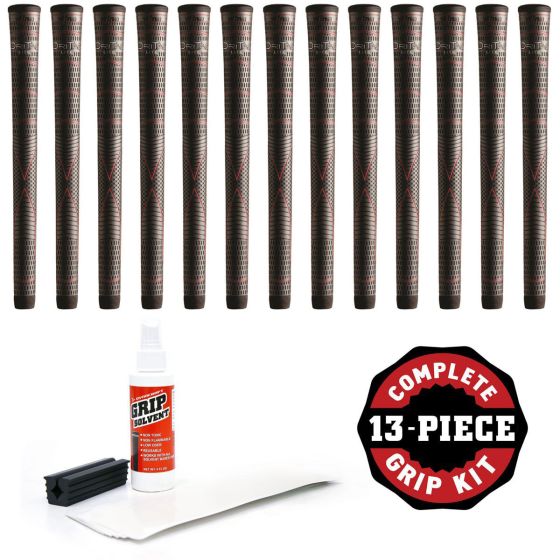 2024 Release Winn Dri-Tac Lite – 13 Piece Golf Grip Kit (with tape, solvent, vise clamp)