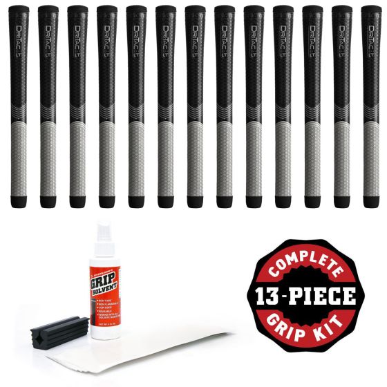 2024 Release Winn Dri-Tac LT (Less Taper) – 13 piece Golf Grip Kit (with tape, solvent, vise clamp)